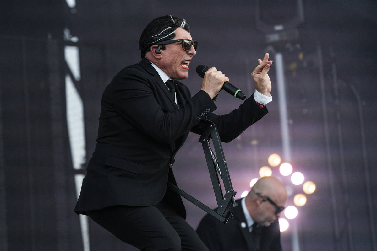 Maynard James Keenan of Puscifer performs at the Welcome To Rockville Music Festival on Thursda ...