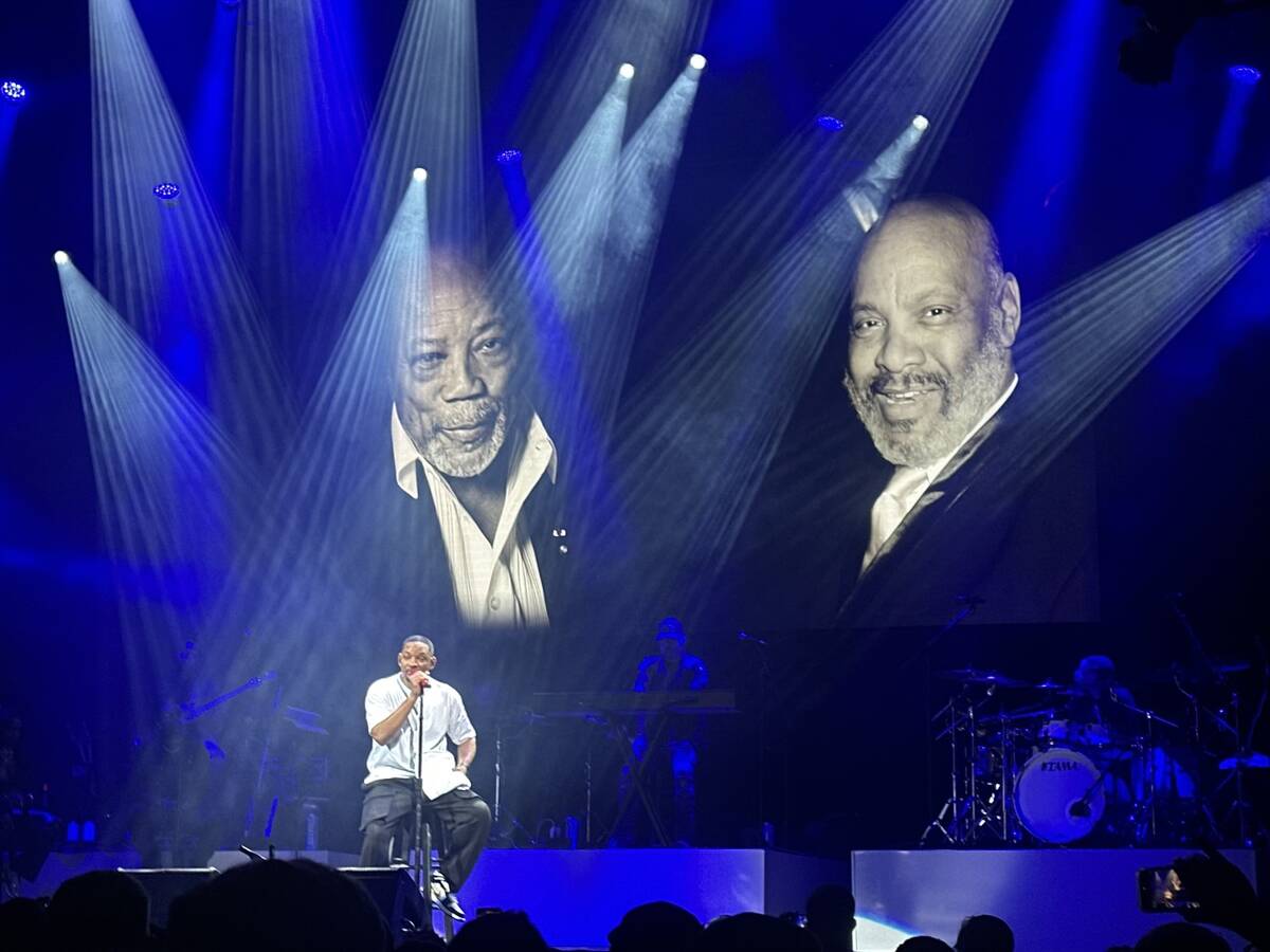 Will Smith is shown in his first appearance on the Strip in seven years, at House of Blues at M ...