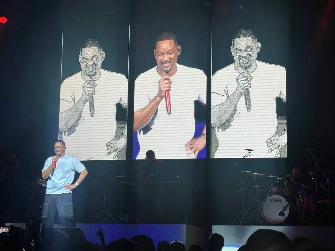 Will Smith is shown in his first appearance on the Strip in seven years, at House of Blues at M ...