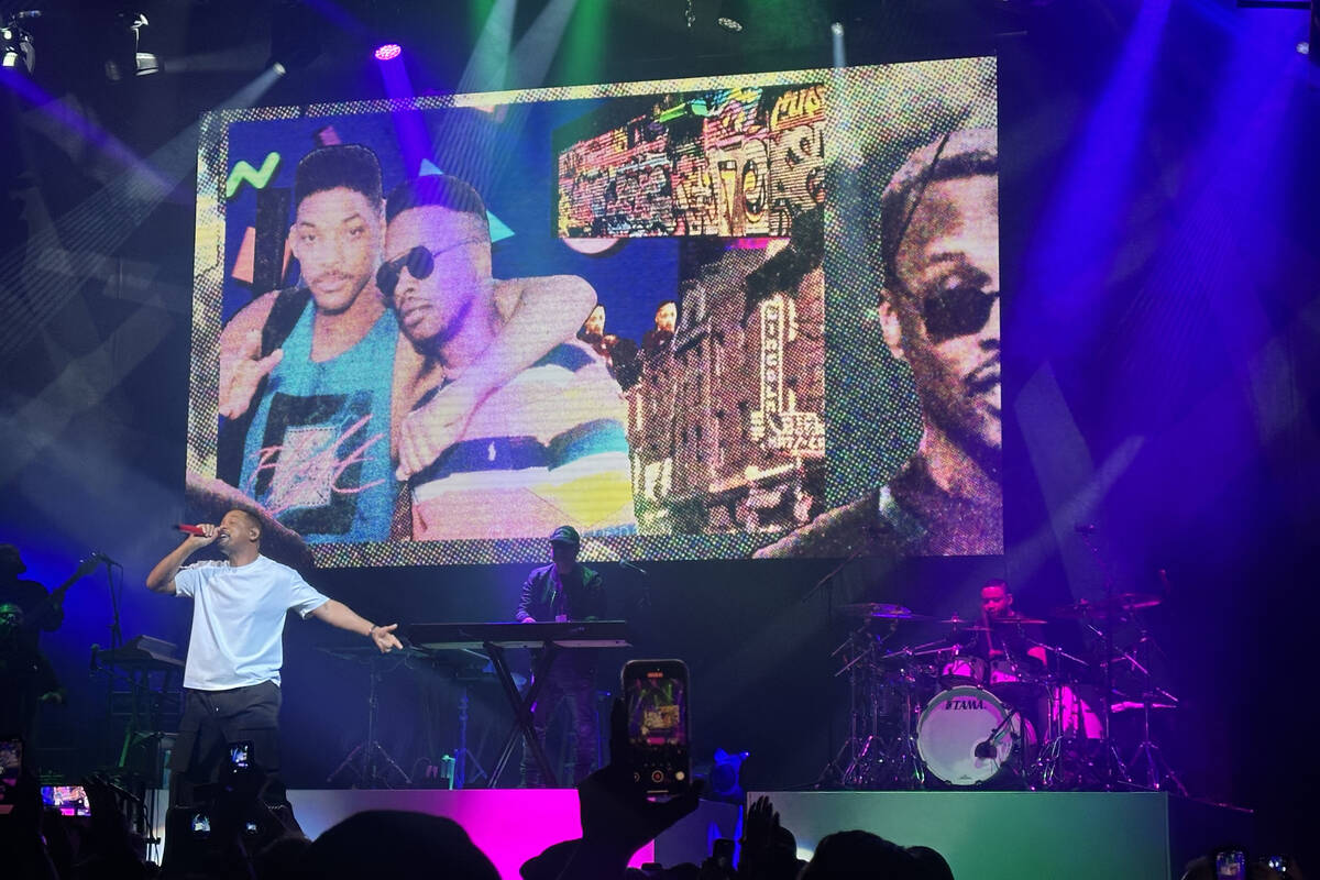 Will Smith is shown in his first appearance on the Strip in seven years, at House of Blues at M ...