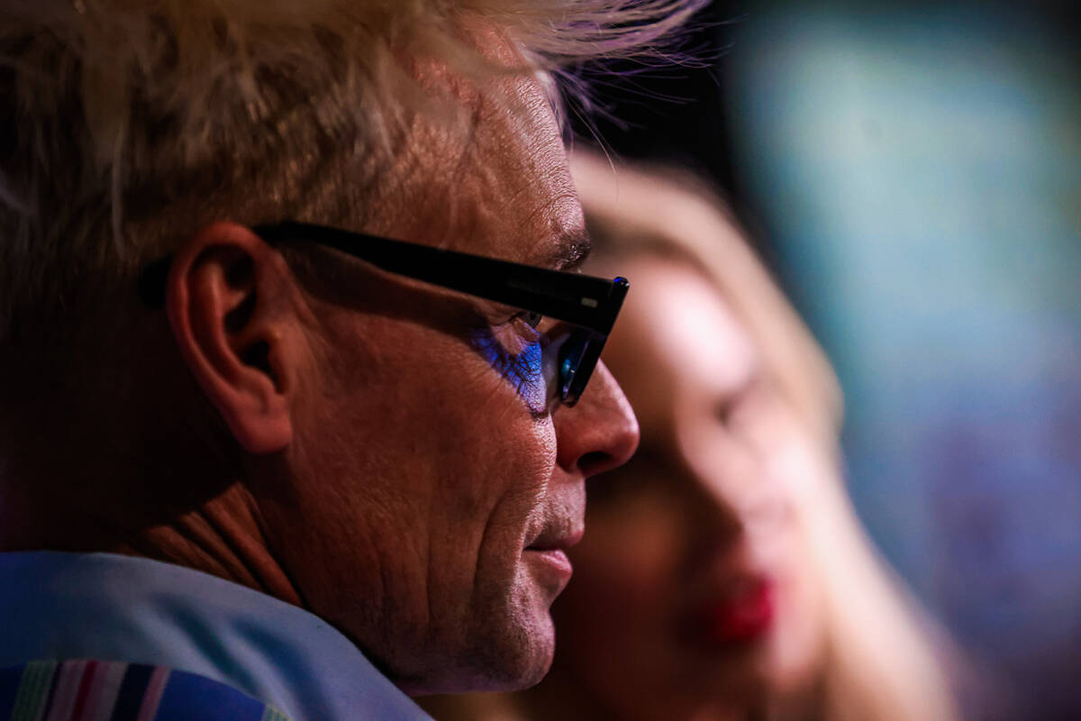 Murray SawChuck, a magician, walks the blue carpet at the One Night for One Drop event hosted b ...