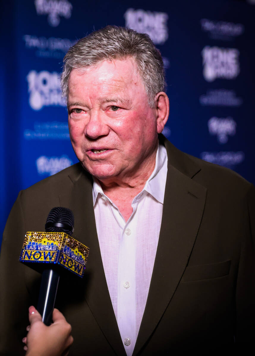 Actor William Shatner walks the blue carpet at the One Night for One Drop event hosted by the O ...