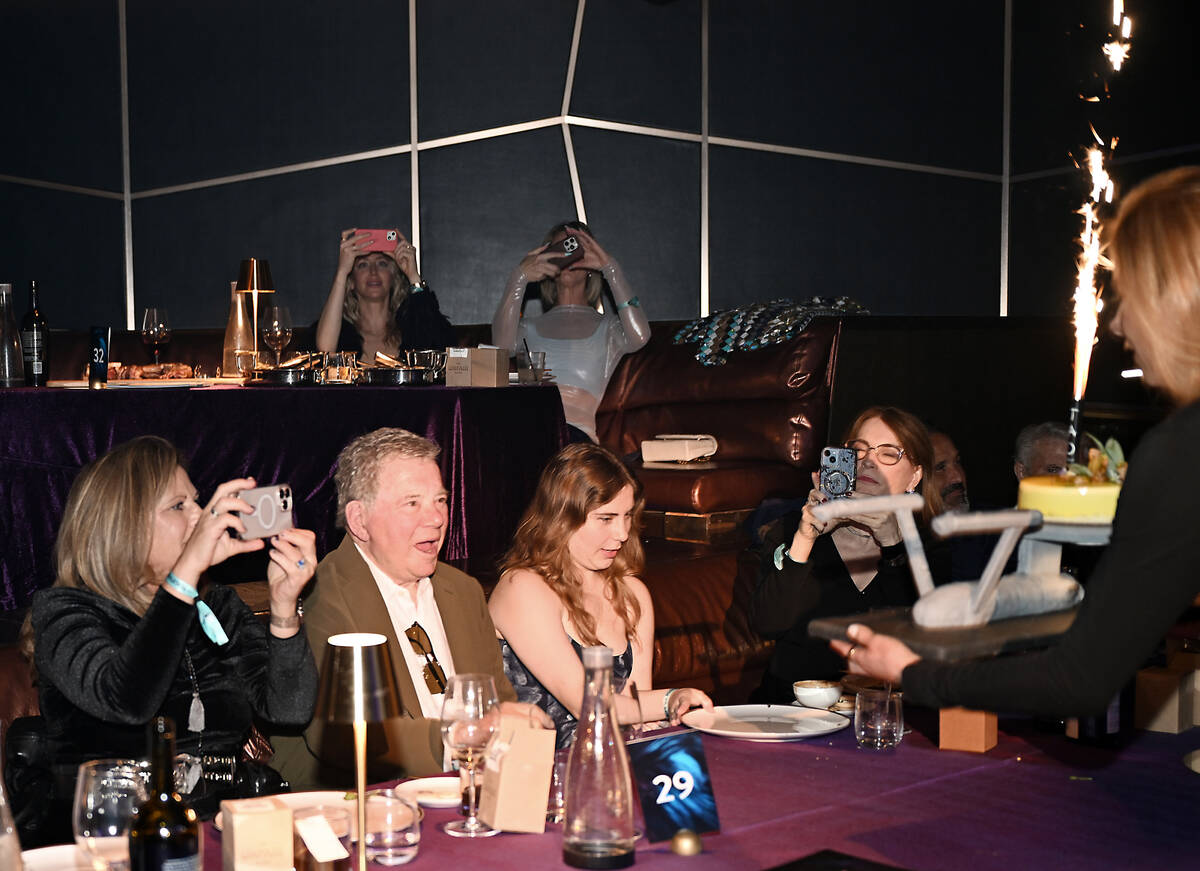 Elizabeth Shatner, William Shatner and Natasha Clement celebrate William Shatner’s 94th b ...