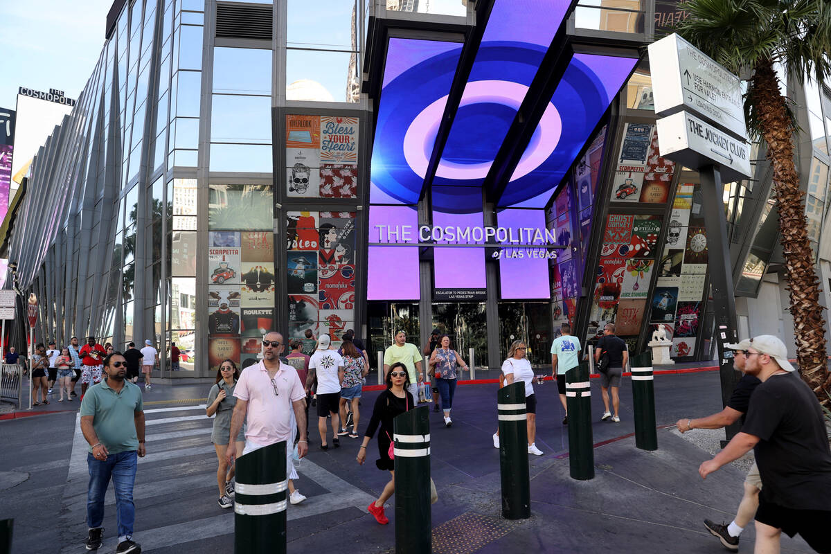 The Cosmopolitan of Las Vegas on the Strip in Las Vegas Wednesday, May 4, 2022. (K.M. Cannon/La ...
