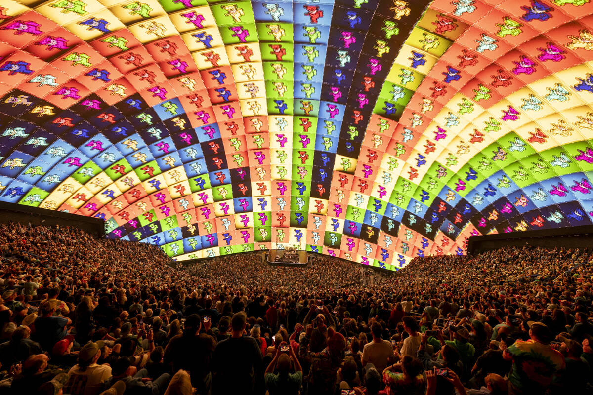 A scene from Dead & Company’s “Dead Forever” at Sphere on Thursday, Marc ...