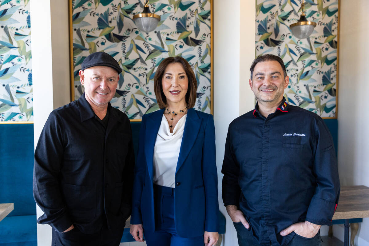 From left: David Gazzano co-owner and operator; Carmen Barbur, co-owner and operator; and Claud ...