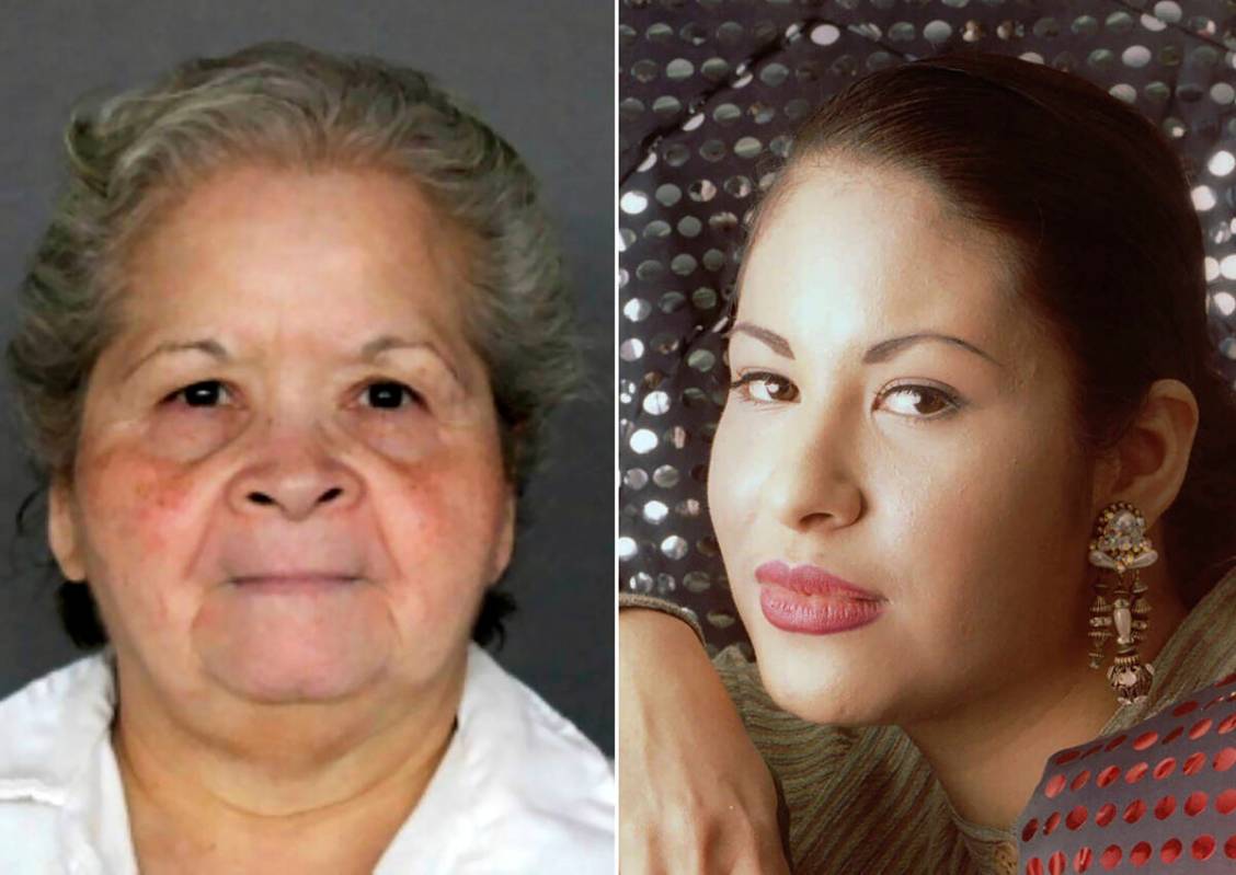 This combination of photos shows Yolanda Saldívar, who is serving a life sentence at the P ...