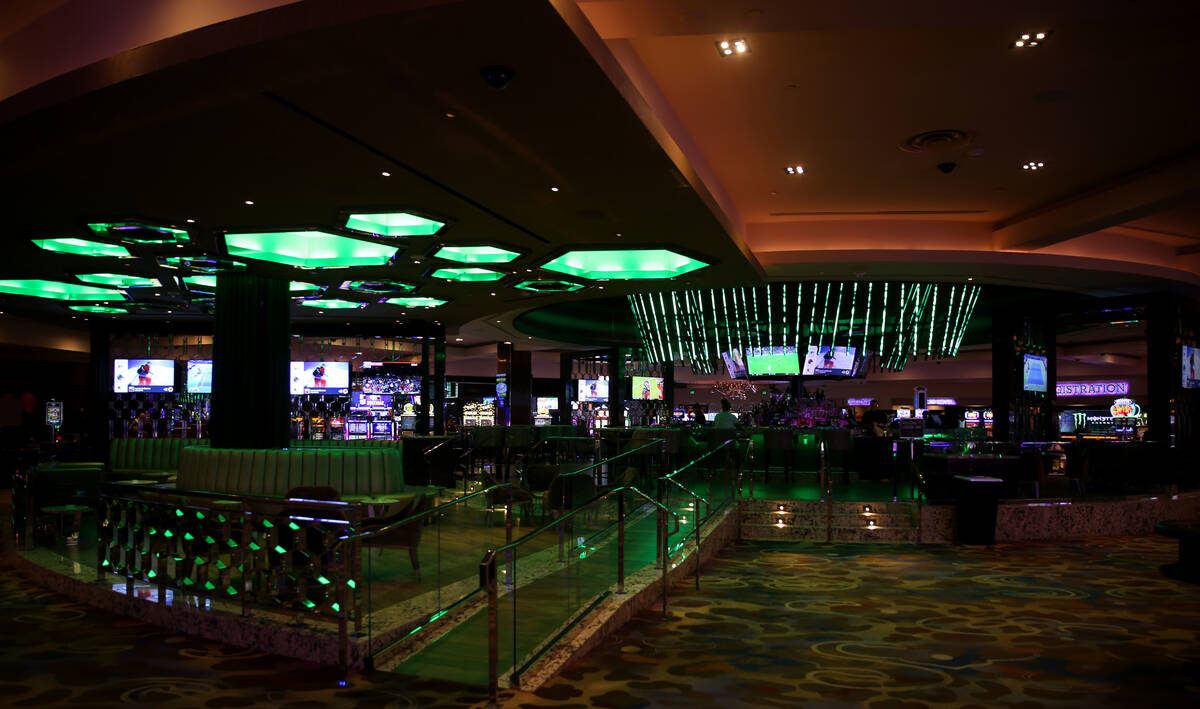 The Center Bar after its renovation is shown at the Hard Rock Hotel in Las Vegas Tuesday, Aug. ...