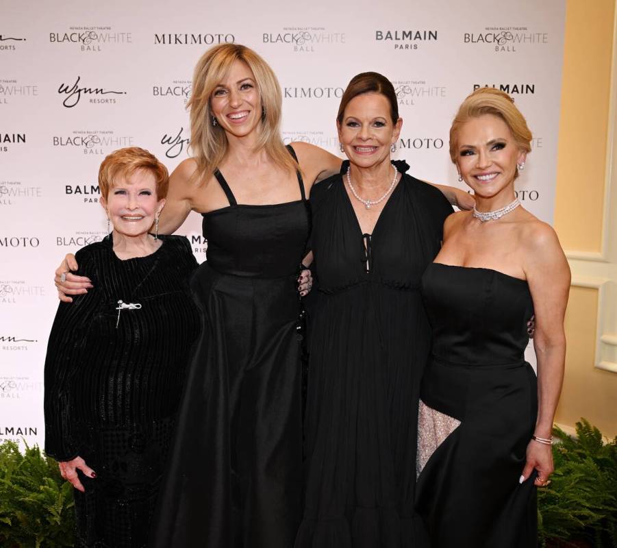 Nancy Houssels, Debbie Gibson, Beth Barbre and Stella Roy attend the Nevada Ballet Theatre&#821 ...