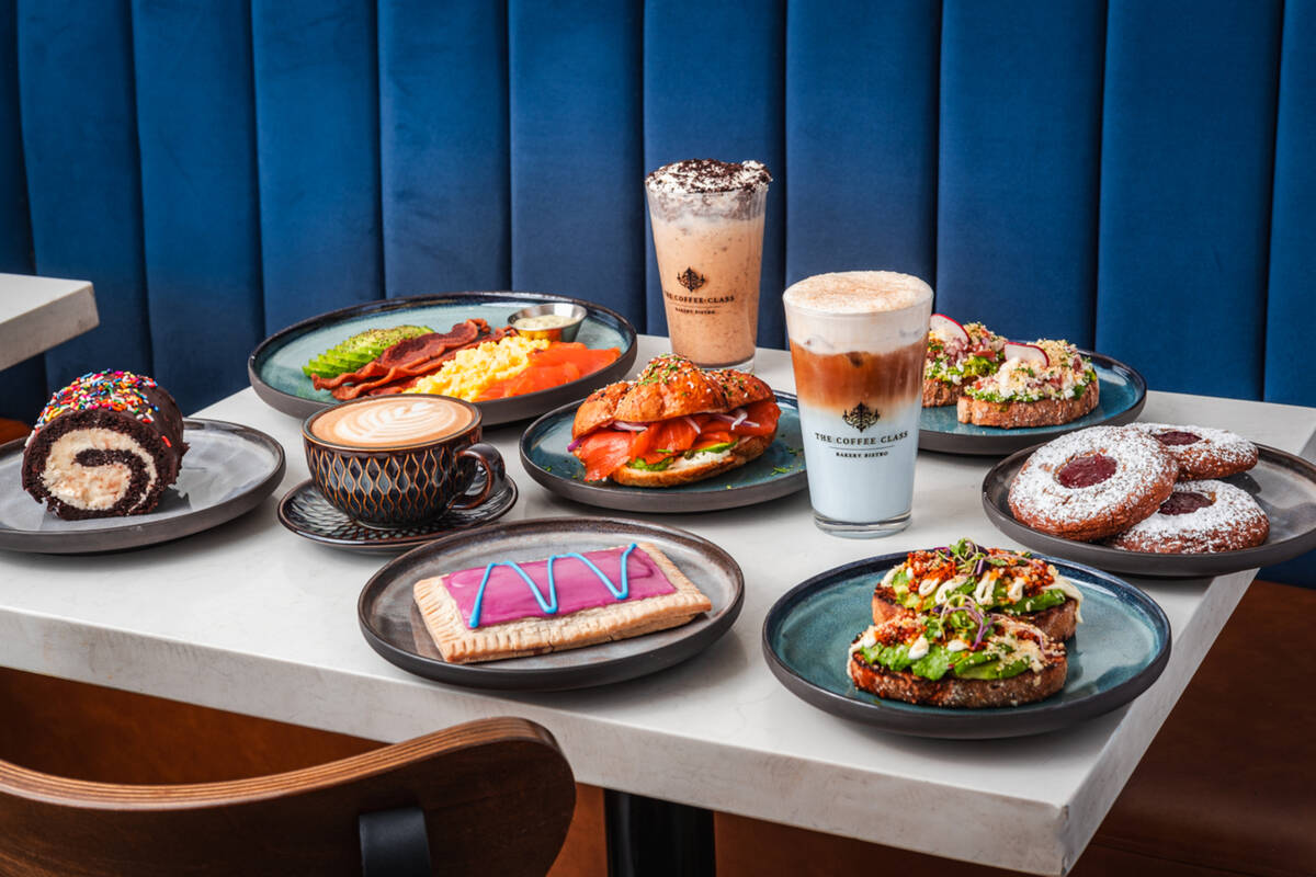 A spread from The Coffee Class that is set to open its third location in the Las Vegas Valley, ...