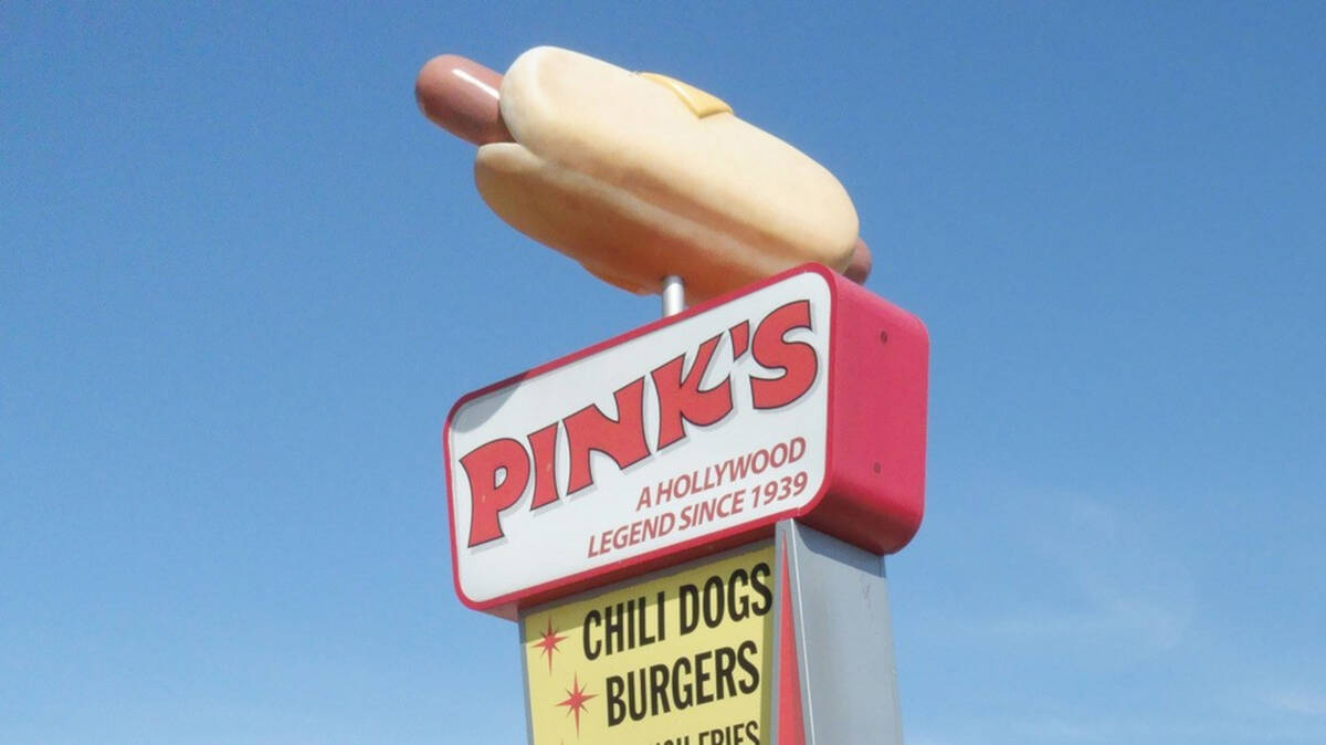 Pink’s Hot Dogs, founded in 1939 in Hollywood, will be returning to Las Vegas in spring 2 ...