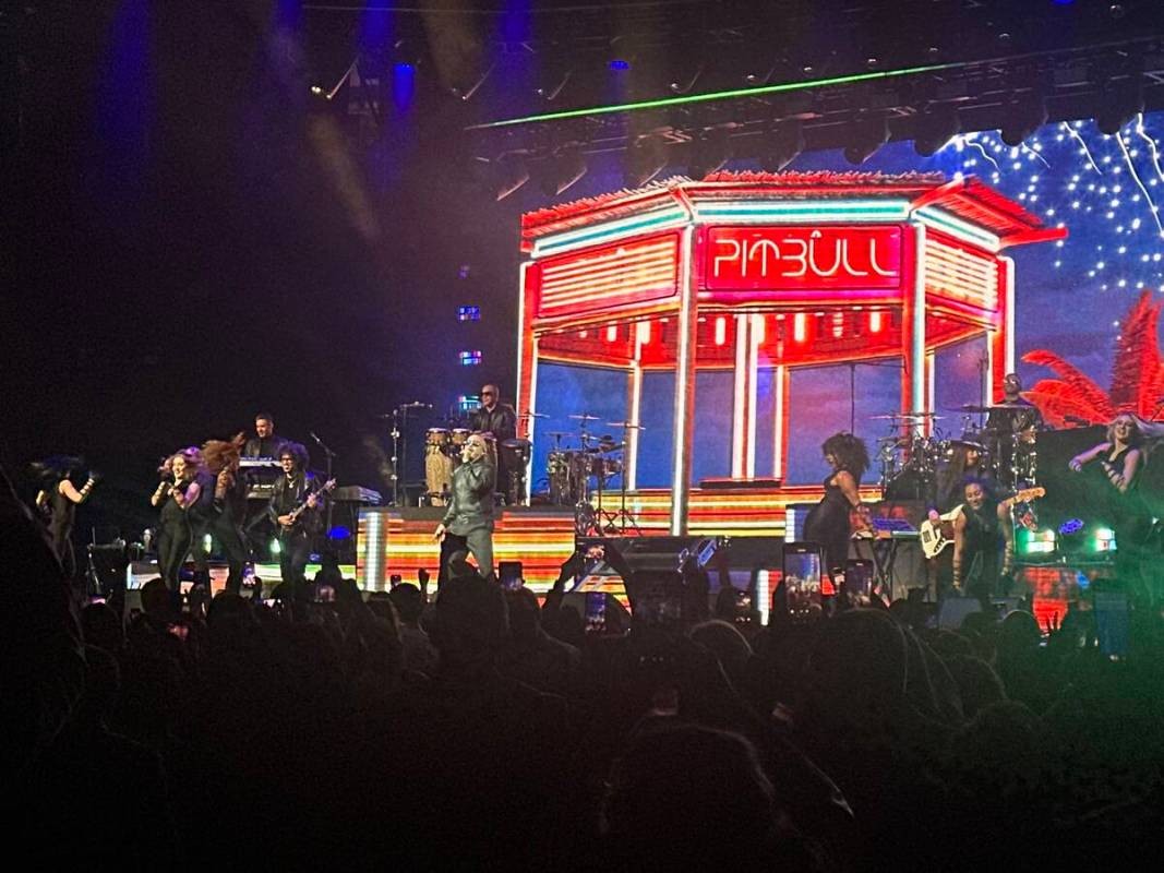 Recording star and frequent Las Vegas Strip headliner Pitbull is shown at Wynn Las Vegas’ ...