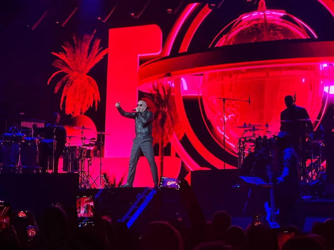Recording star and frequent Las Vegas Strip headliner Pitbull is shown at Wynn Las Vegas’ ...