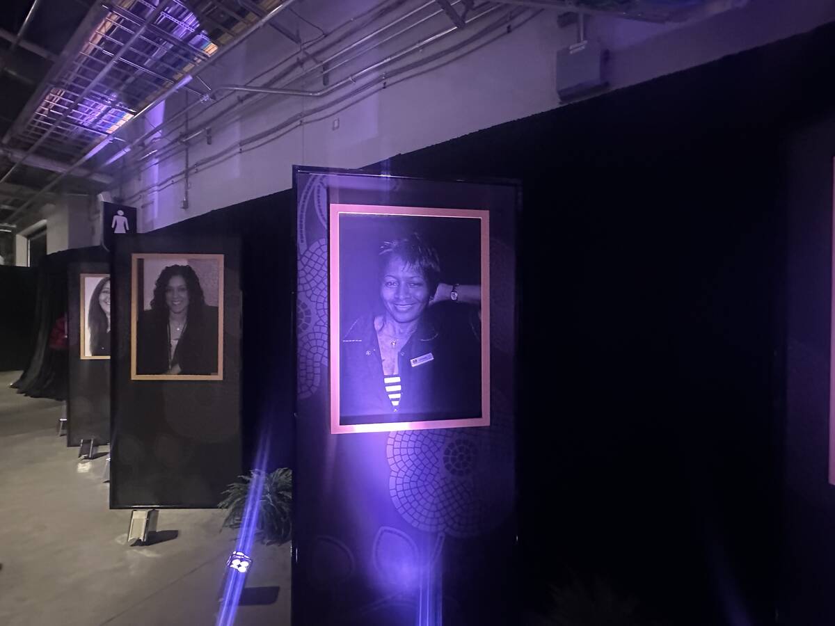 A scene at Wynn Las Vegas’ 20th anniversary celebration at Allegiant Stadium on Wednesday ...