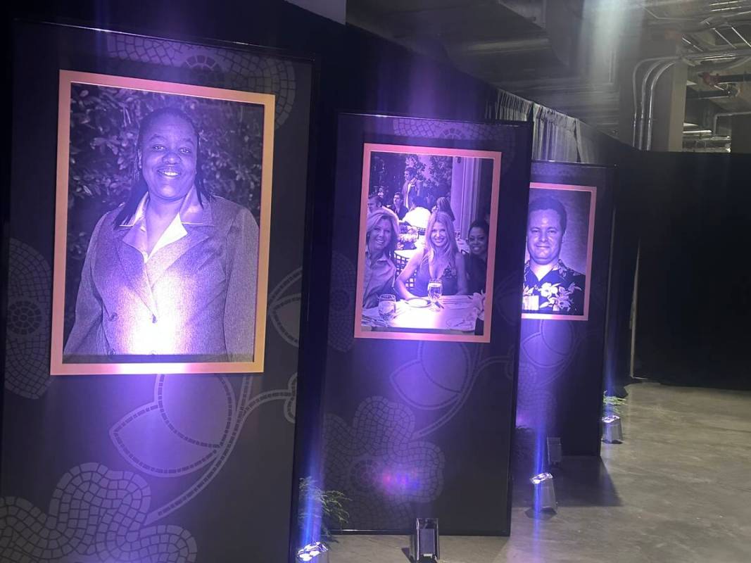 A scene at Wynn Las Vegas’ 20th anniversary celebration at Allegiant Stadium on Wednesday ...