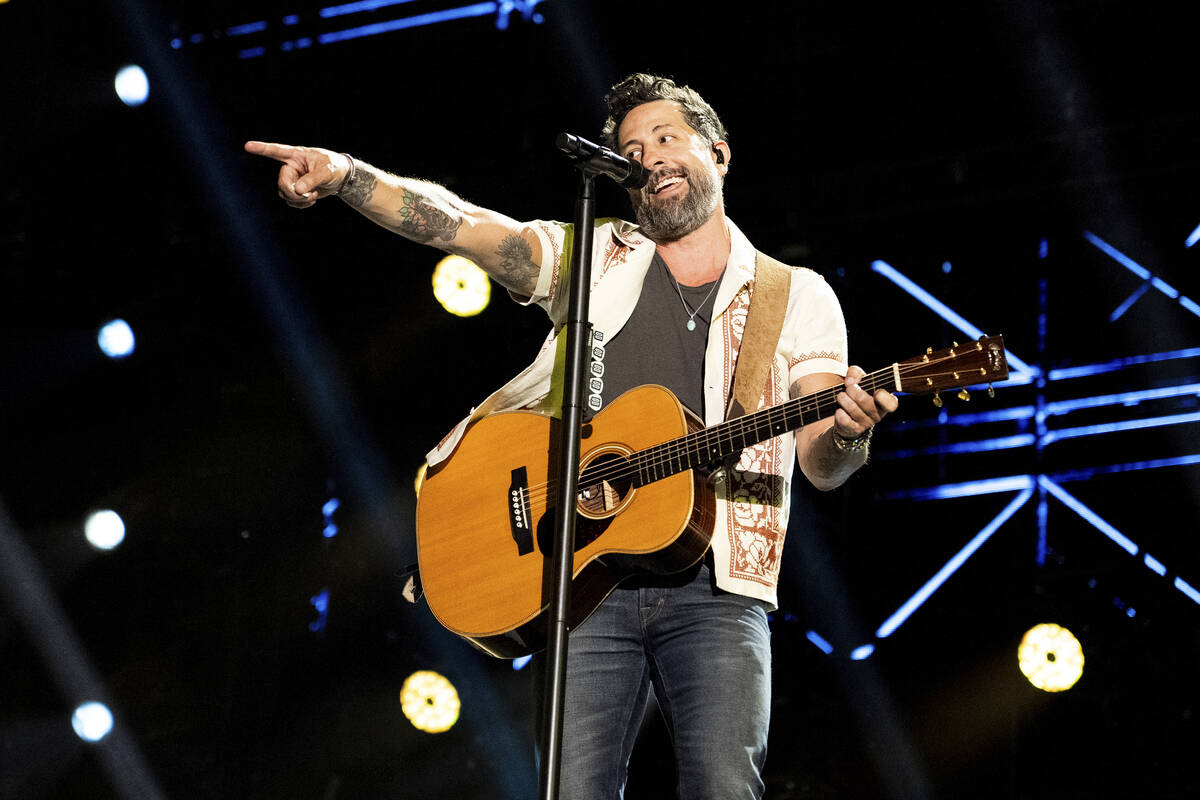 Matthew Ramsey of Old Dominion performs during CMA Fest on Saturday, June 8, 2024, in Nashville ...
