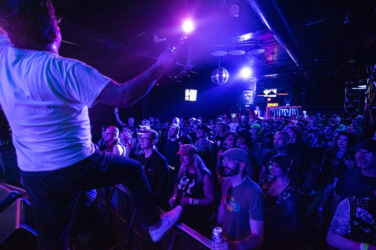 Spiritual Cramp performs at Backstage Bar & Billiards during the Punk Rock Bowling music fe ...