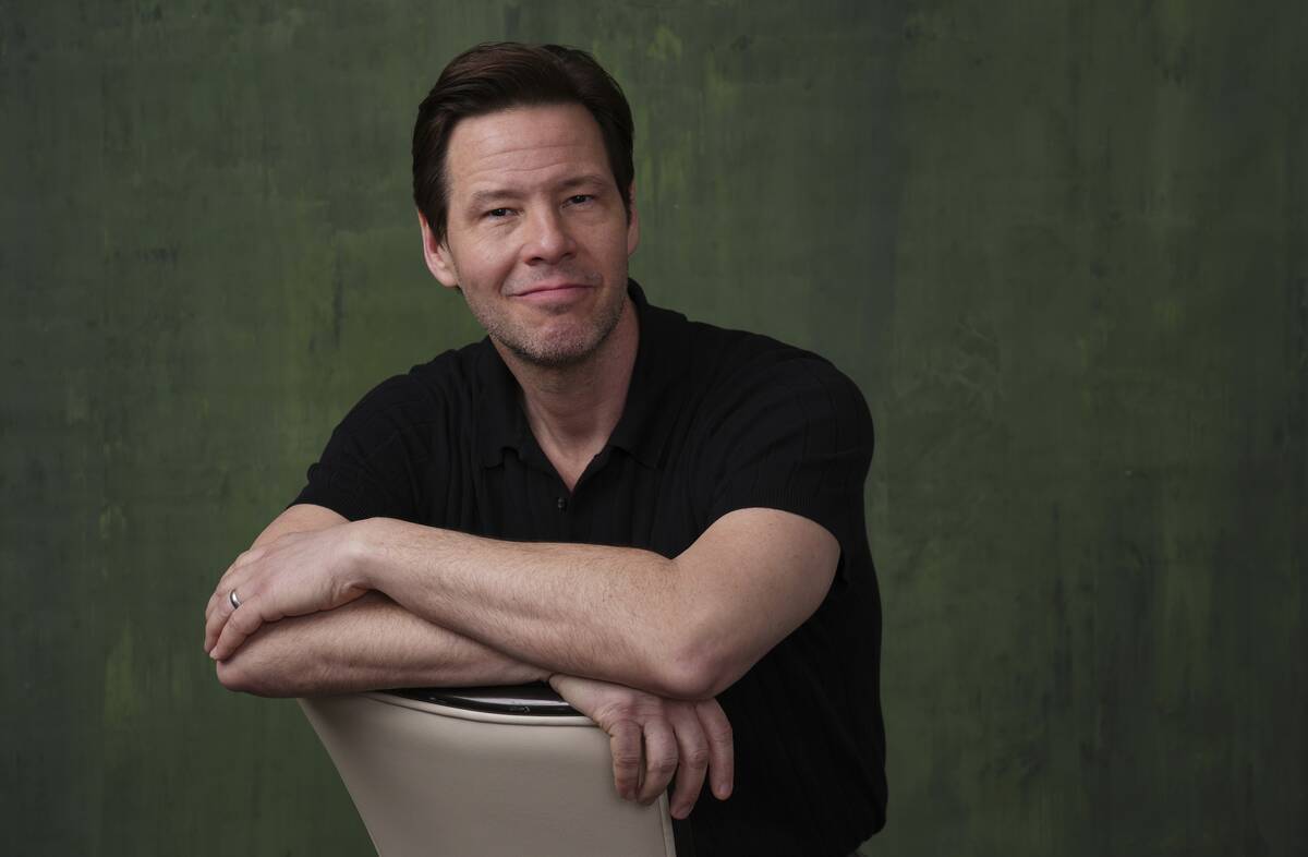 Ike Barinholtz, a cast member in the Apple TV+ series "The Studio," poses for a portr ...