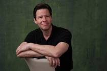 Ike Barinholtz, a cast member in the Apple TV+ series "The Studio," poses for a portr ...