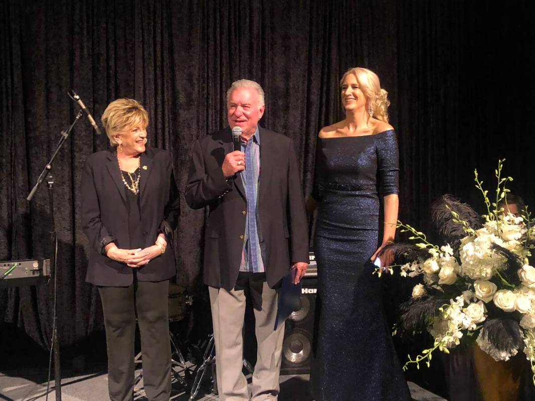 Las Vegas Mayor Carolyn Goodman, Westgate Las Vegas owner David Siegel, and Westgate General Ma ...