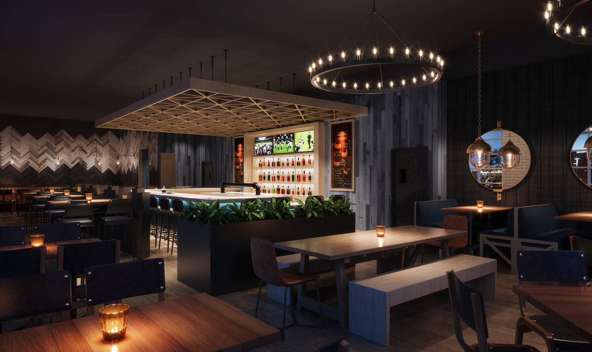 The bar at Eureka! restaurant scheduled to open a second Las Vegas Valley location in Henderson ...