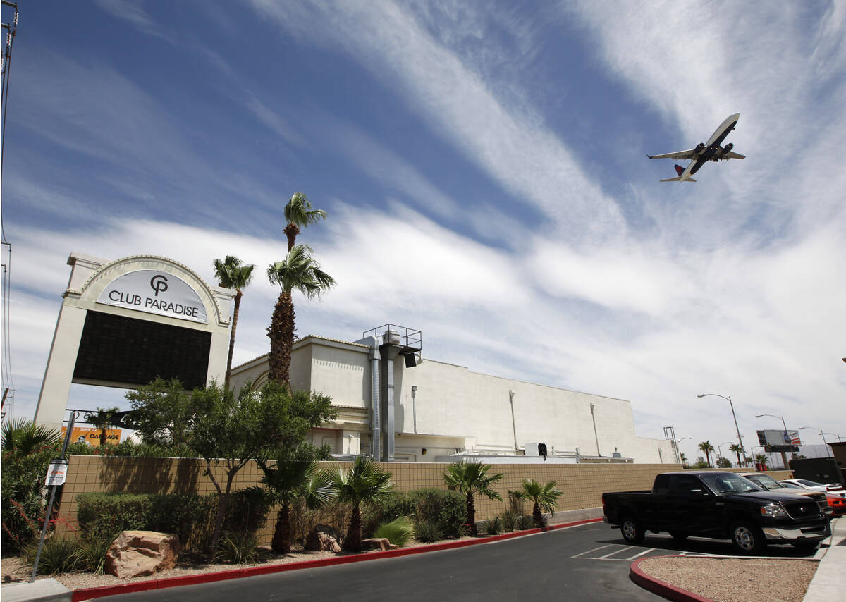 Club Paradise on Paradise Road in Las Vegas on Monday, June 16, 2014. (Justin Yurkanin/Las Vega ...