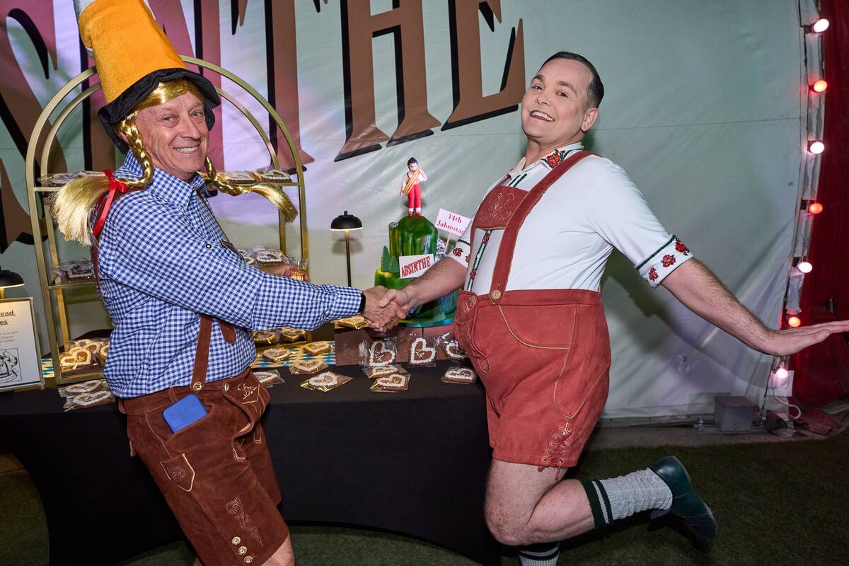 Spiegelworld’s Impresario Extraordinaire Ross Mollison and Absinthe hoops artist Craig Re ...