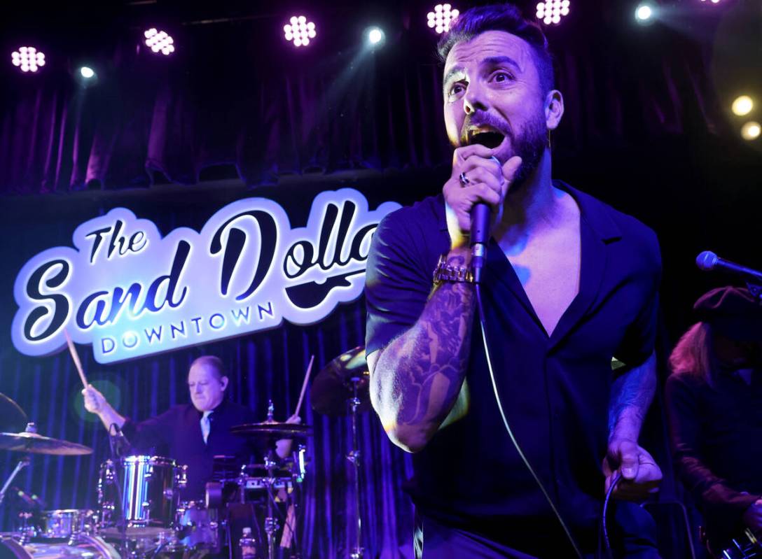 Franky Perez performs on opening night at The Sand Dollar Lounge Downtown in Las Vegas Thursday ...