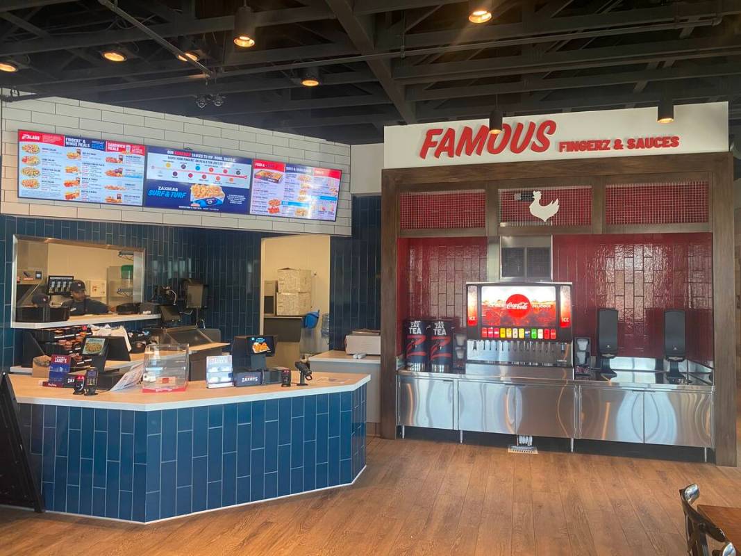 The interior of Zaxbys is seen at 5290 Blue Diamond Road in Las Vegas. (Courtesy Zaxbys)