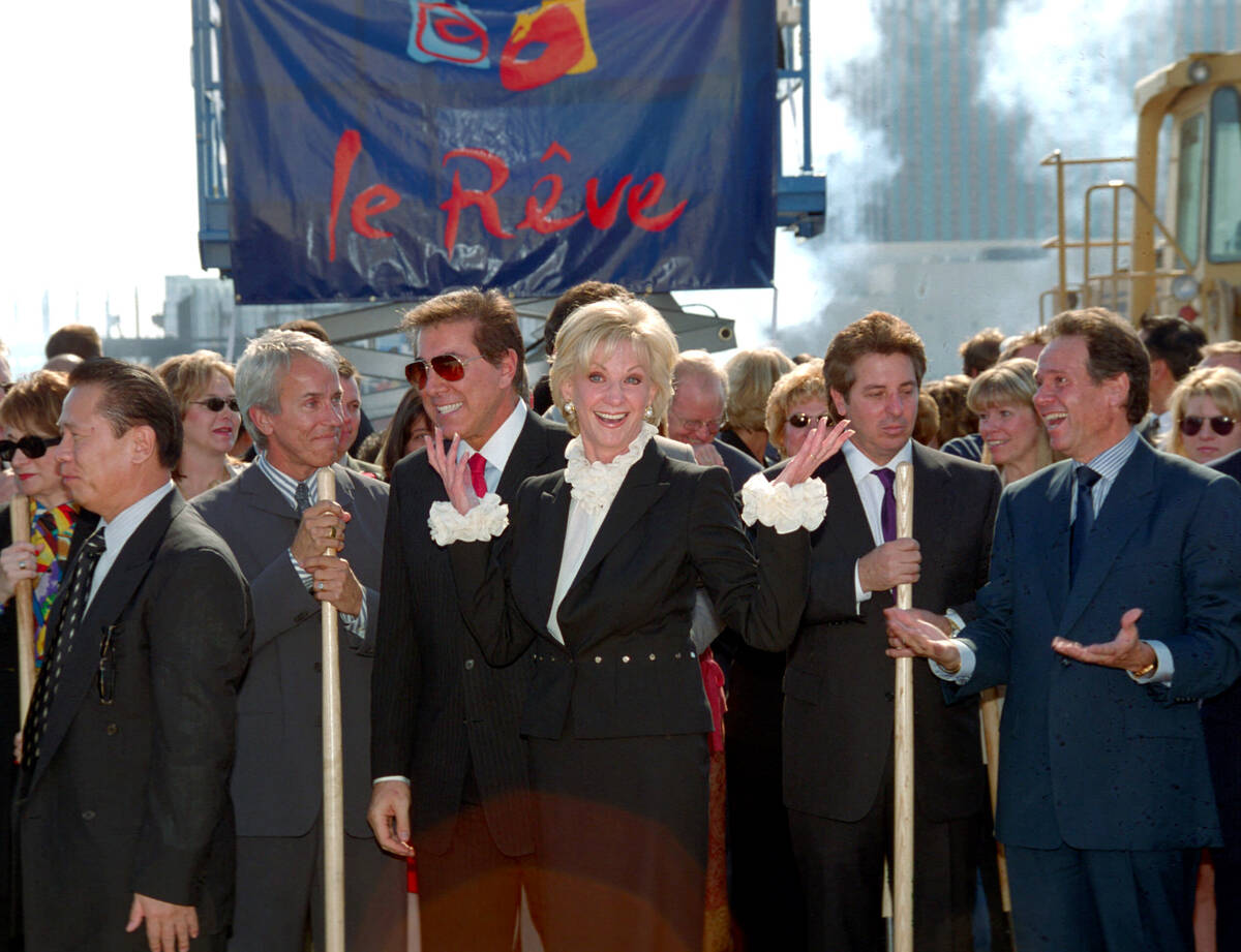 Elaine Wynn smiles during the groundbreaking of Le Reve, to be renamed Wynn Las Vegas, October ...