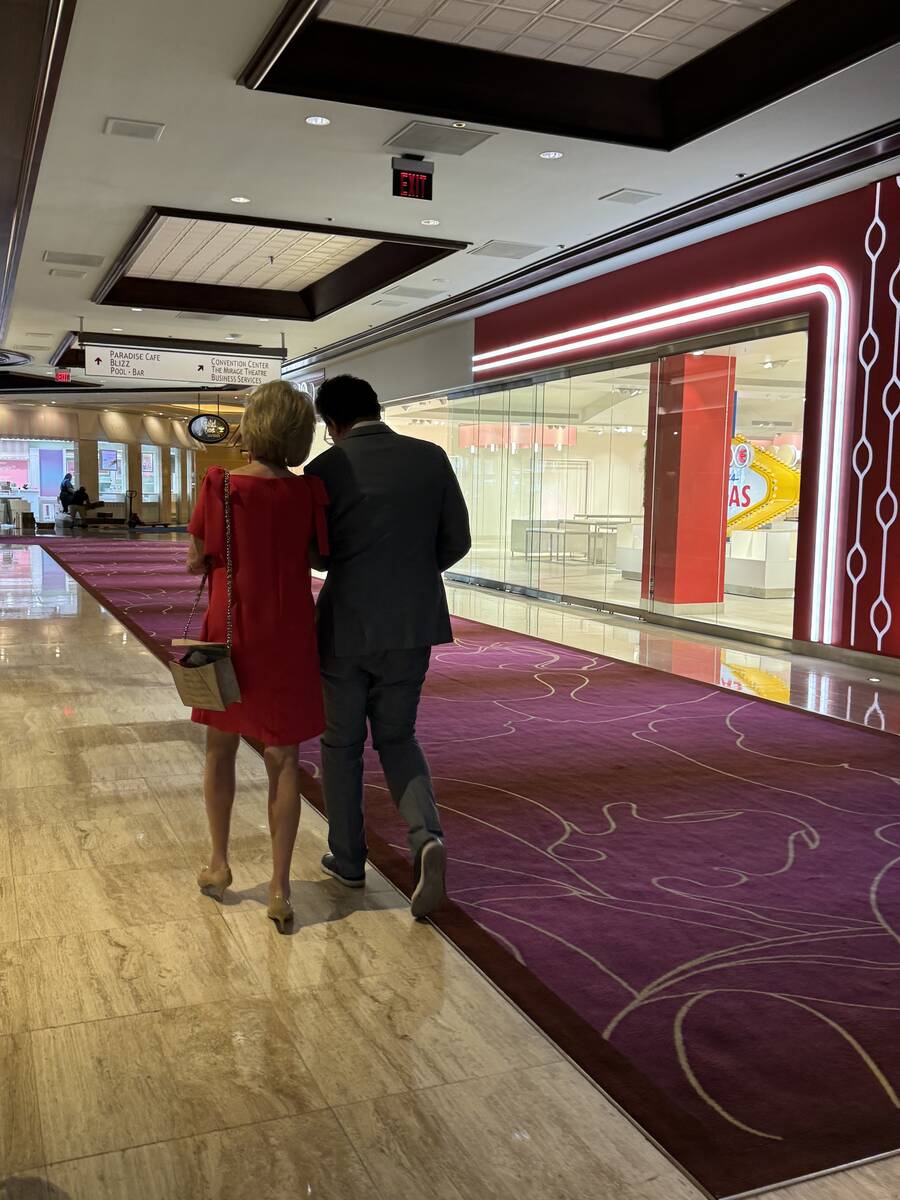 Elaine Wynn, who with her husband Steve Wynn developed The Mirage, takes one final stroll aroun ...