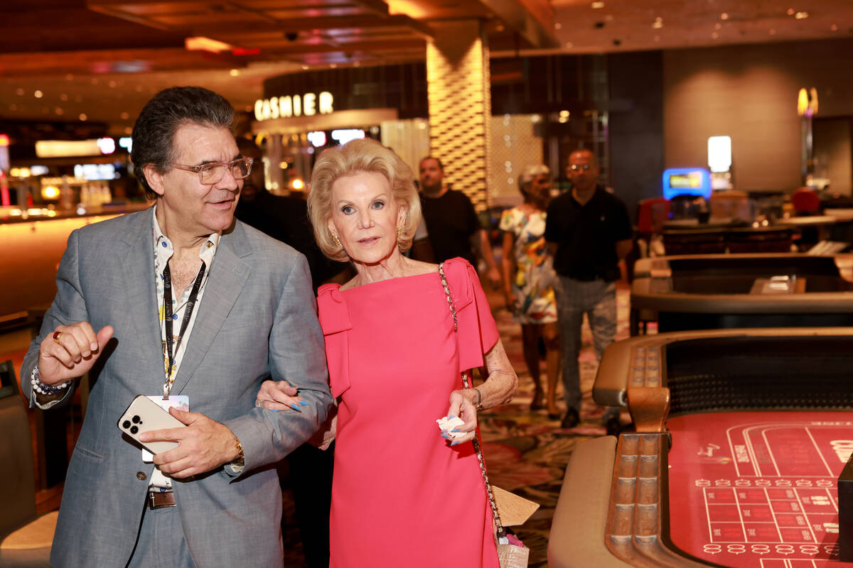Elaine Wynn, who with her husband Steve Wynn developed The Mirage, takes one final stroll aroun ...
