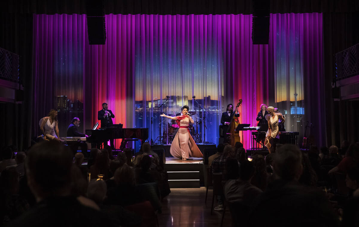 Melody Sweets performs at Myron’s at The Smith Center on Saturday, Feb. 8, 2025, in Las ...