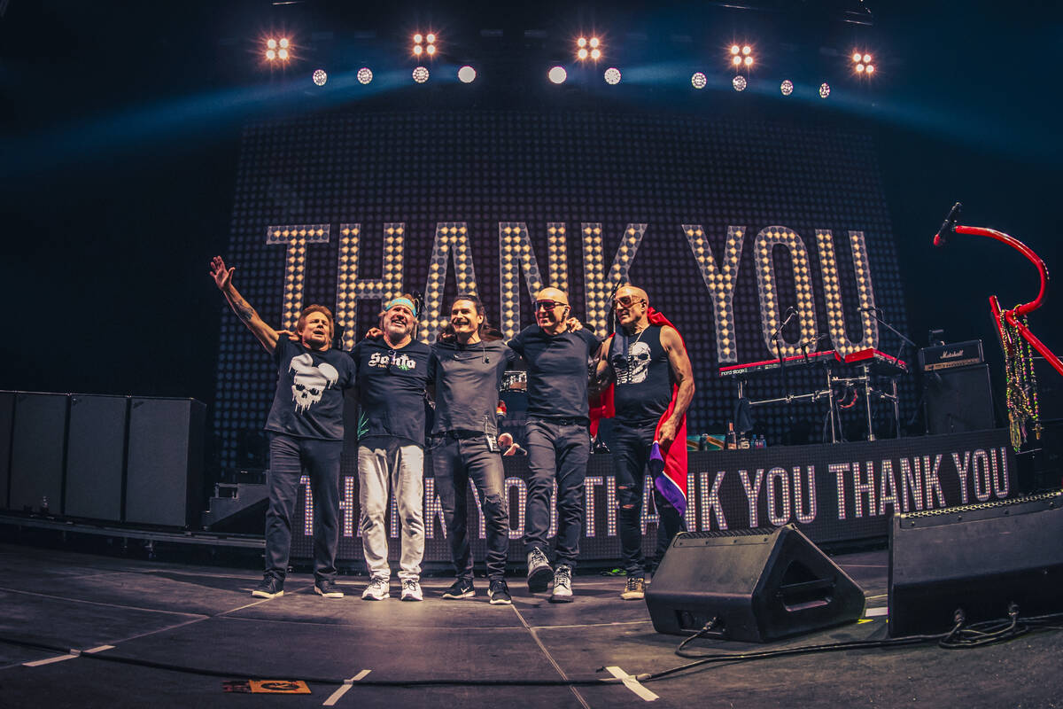 Sammy Hagar and his band thank the crowd and take a bow during last summer’s “Best ...