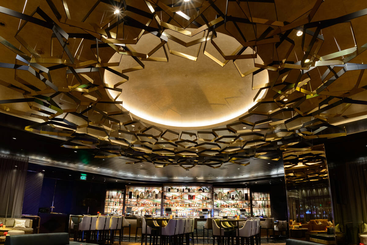 Clique Bar & Lounge, as it appears before its closing on May 1, 2025, at The Cosmopolitan o ...
