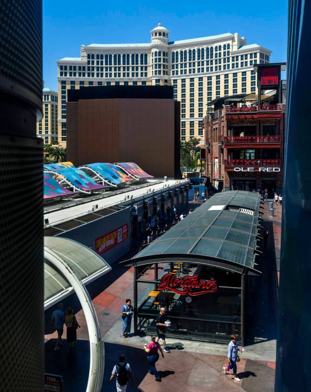 Construction of new restaurant and nightlife venue Bottled Blonde Las Vegas continues adjacent ...