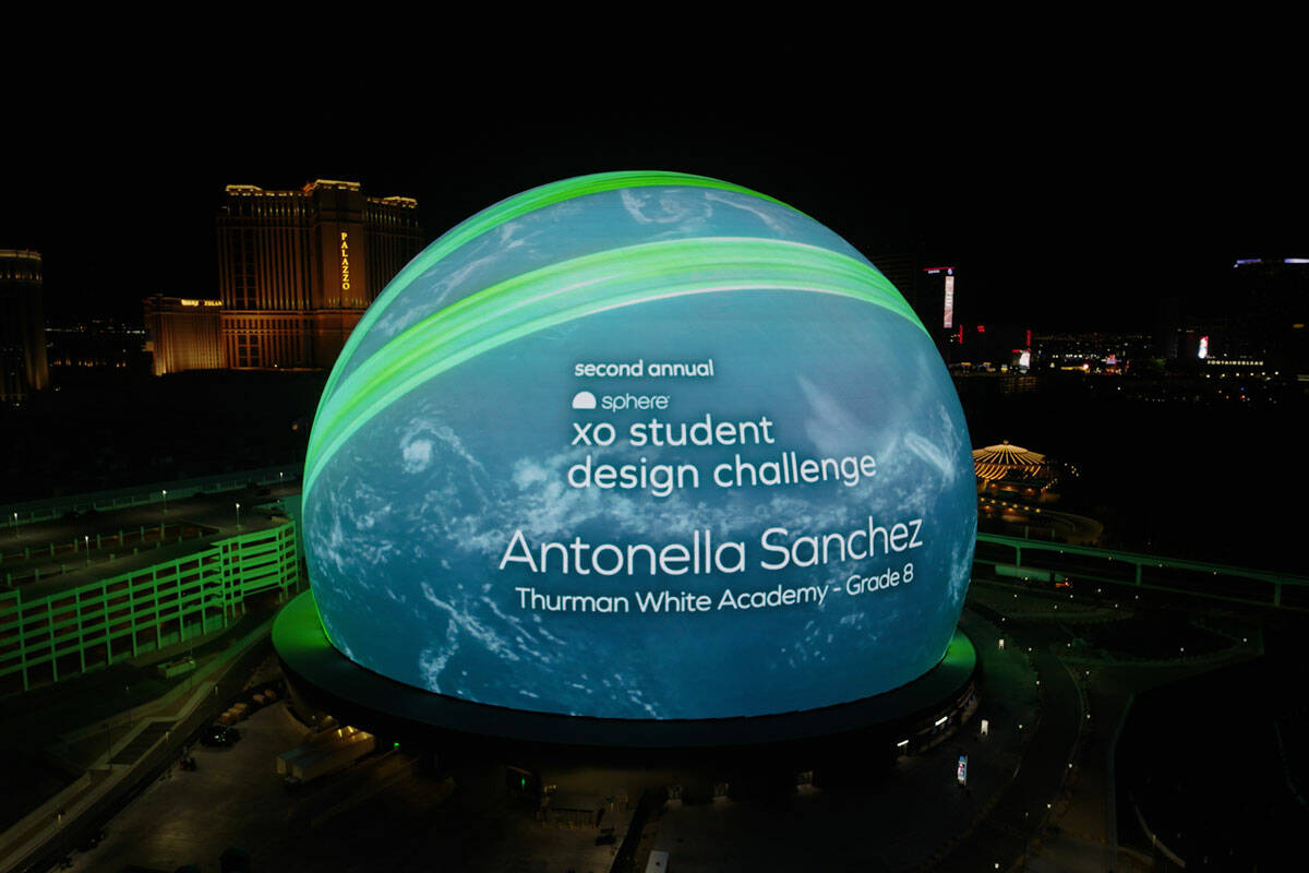 Shown is the art of Antonella Sanchez, among the winners of the Second Annual Sphere XO Student ...