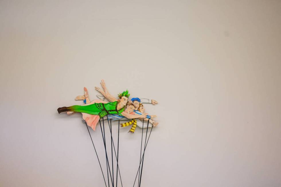 Props for “Peter Pan” sit against a wall inside of the Nevada Ballet studio Frida ...