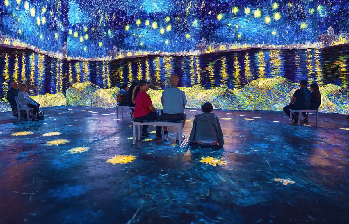 “Starry Night Over the Rhône” is shown at “The New Immersive Van Gogh: The Next ...