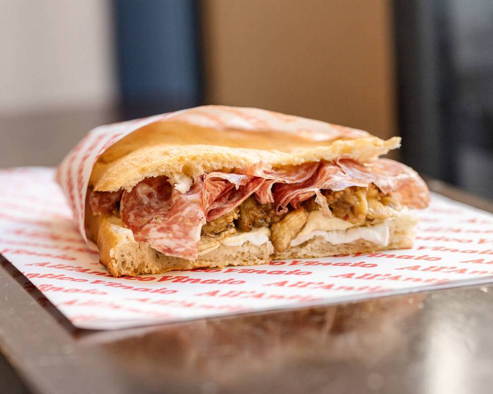 La Favolosa sandwich from All'Antico Vinaio — often called the world's best sandwich sho ...