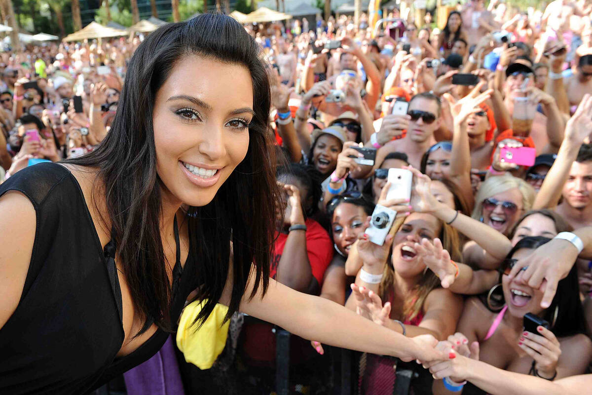 Kim Kardashian hosts the Hard Rock Hotel's Rehab Sundays pool party on June 3, 2012. (Denise T ...
