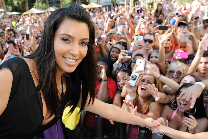 Kim Kardashian hosts the Hard Rock Hotel's Rehab Sundays pool party on June 3, 2012. (Denise T ...