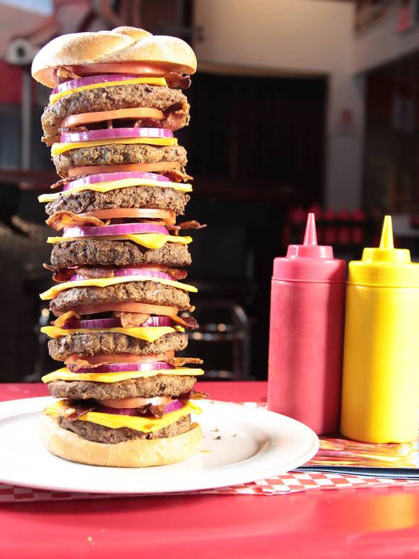 Heart Attack Grill’s Octuple Bypass Burger (Heart Attack Grill)