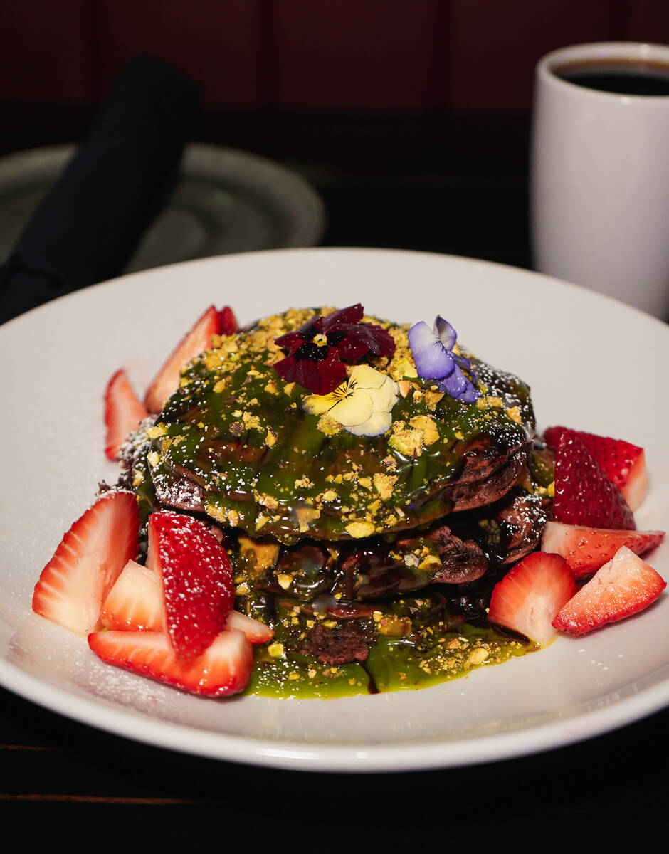 Dubai Chocolate Pancakes are available during bunch at Flanker Kitchen + Sports Bar. (Carver Ro ...