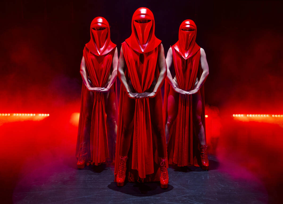 The Imperial Guards from the burlesque Star Wars spoof “The Empire Strips Back” pos ...