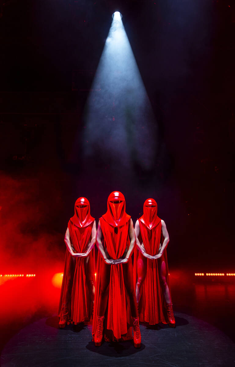 The Imperial Guards from the burlesque Star Wars spoof “The Empire Strips Back” pos ...