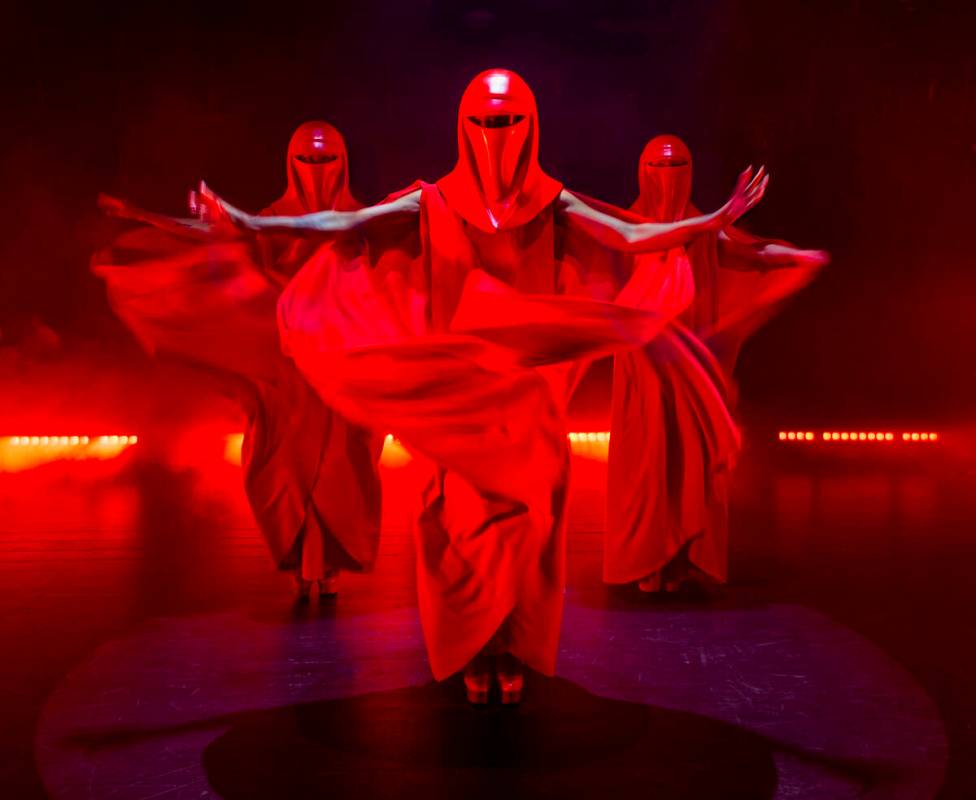 The Imperial Guards from the burlesque Star Wars spoof “The Empire Strips Back” pos ...