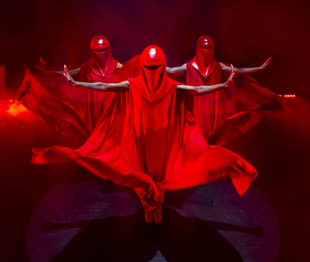 The Imperial Guards from the burlesque Star Wars spoof “The Empire Strips Back” pos ...