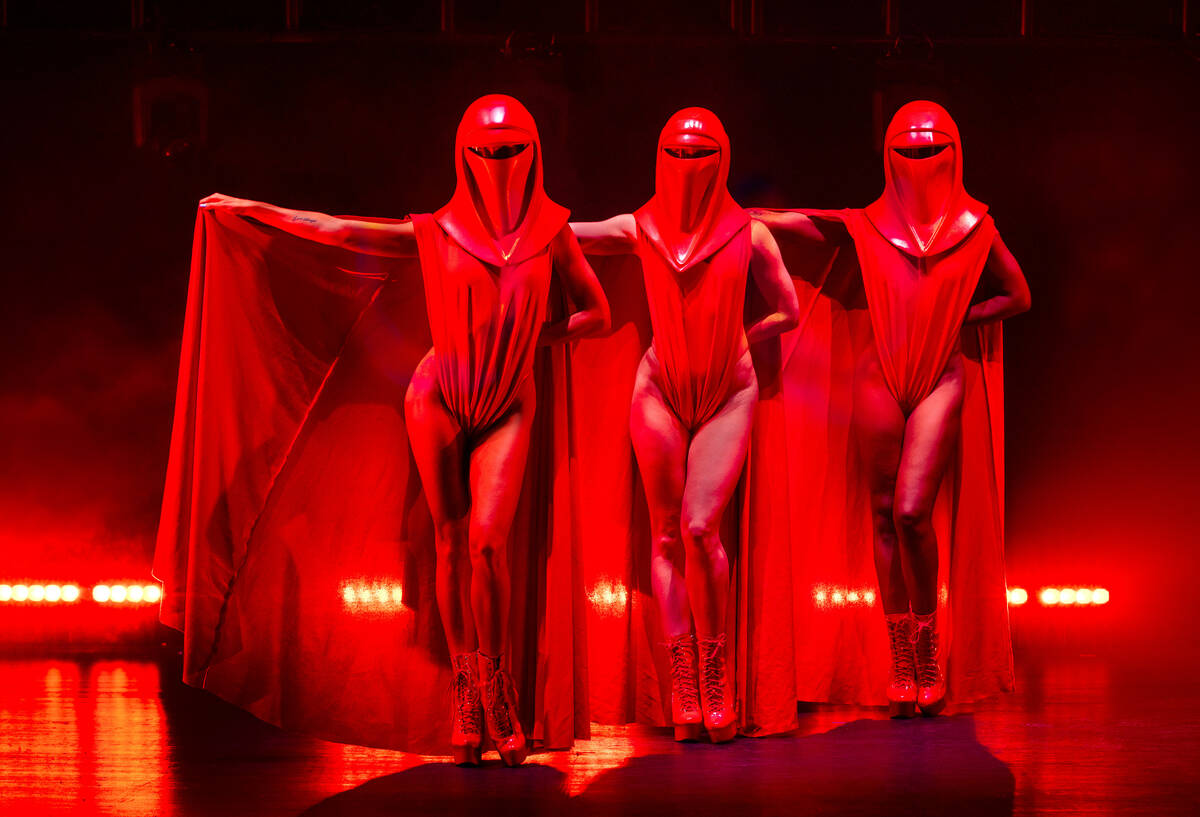 The Imperial Guards from the burlesque Star Wars spoof “The Empire Strips Back” pos ...
