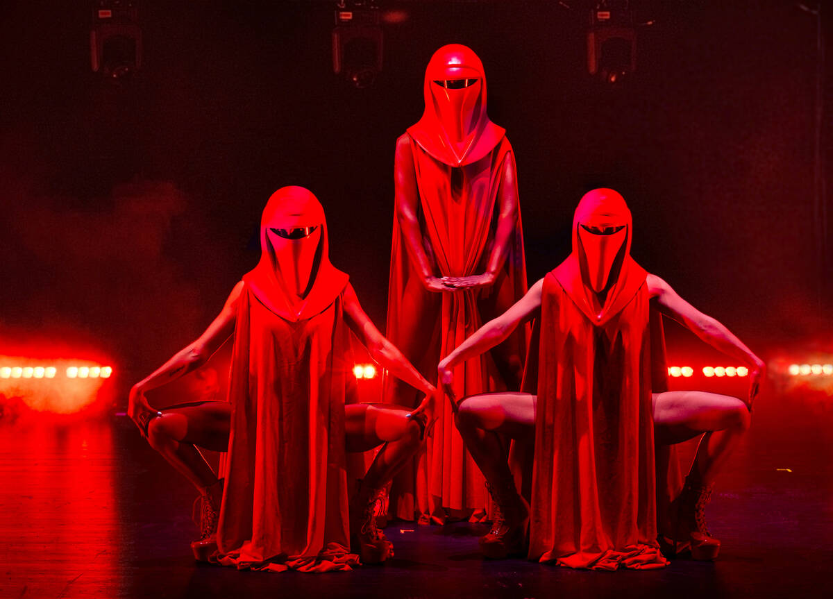 The Imperial Guards from the burlesque Star Wars spoof “The Empire Strips Back” pos ...